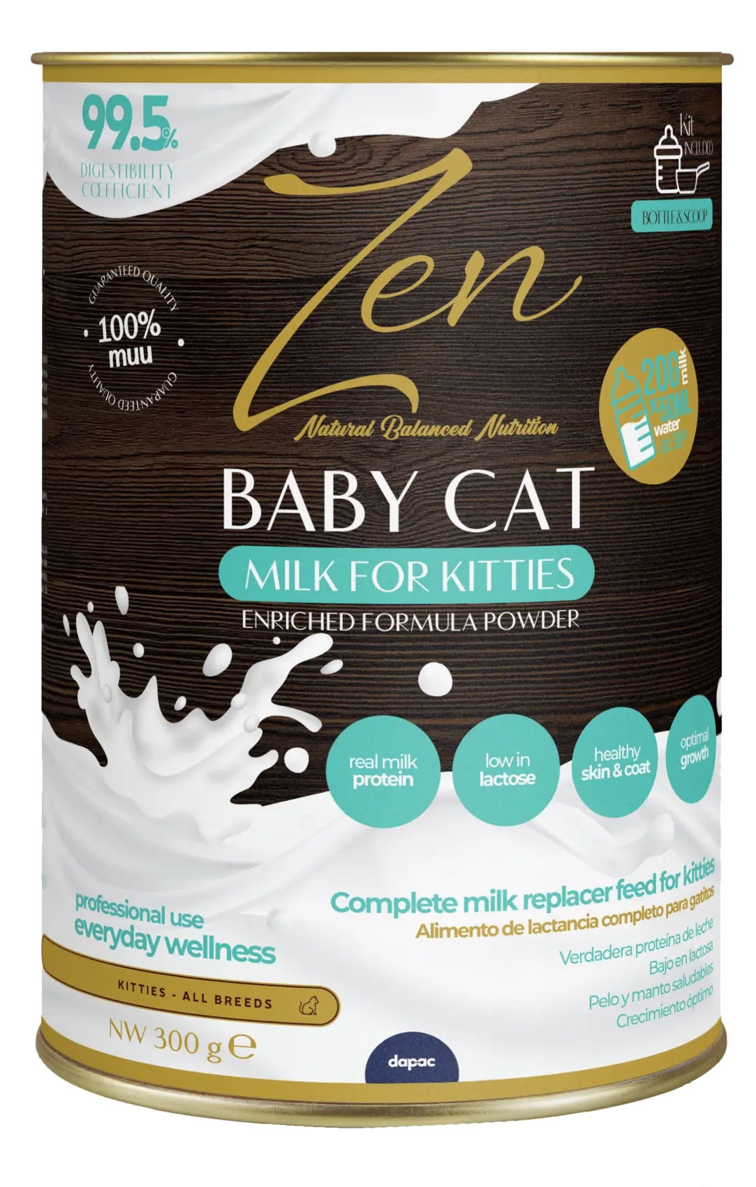 Zen BabyCat milk replacer tub for kittens