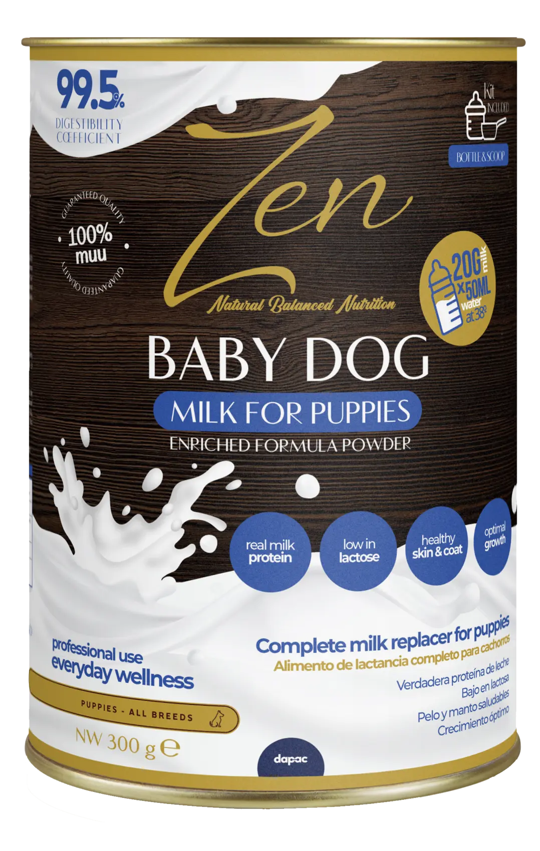 Bote de leche maternizada Zen BabyDog para cachorros