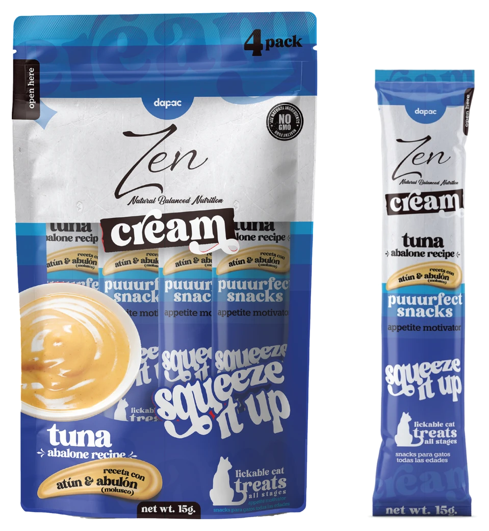 Pack de Zen Cream Atún y oreja de mar con cuatro sticks de 15 g