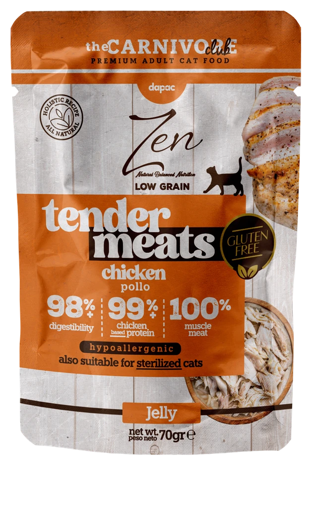 Sobre de Zen Tender Meats Low Grain Pollo de 70 g