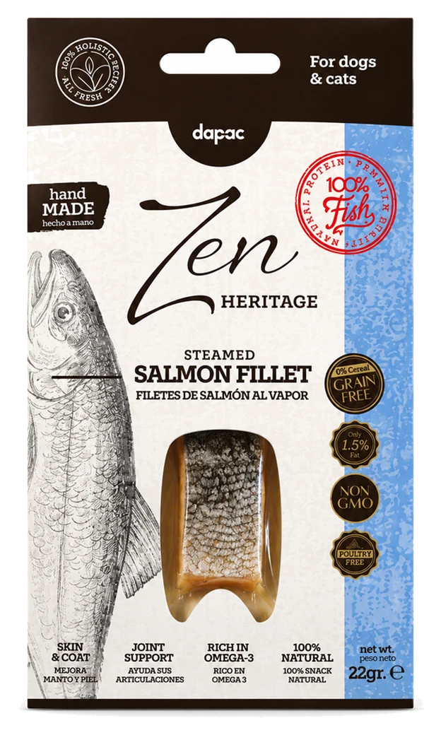 Estuche de Zen Heritage Filete de salmón al vapor de 22 g