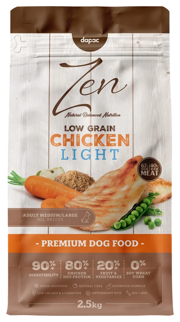 Bag of Zen Low Grain Adult Light Medium-Maxi with chicken