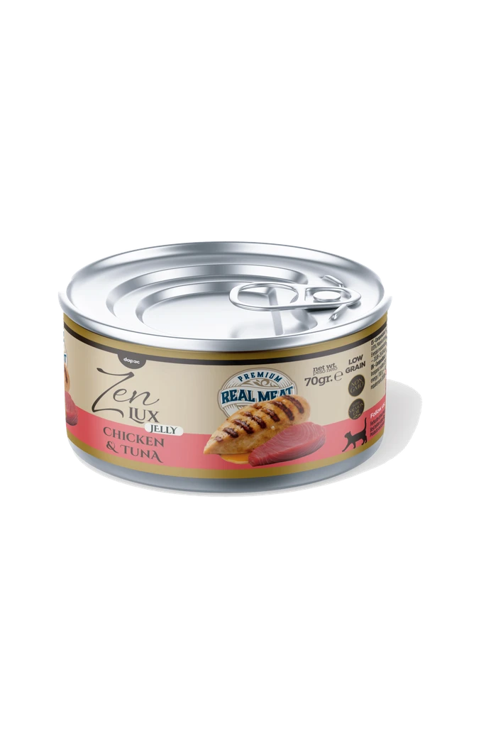 Boîte de Zen Lux Poulet et thon en gelée pour chats