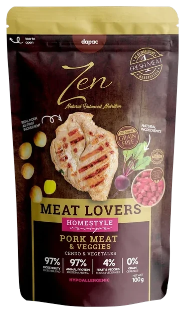 Pouch of Zen Meat Lovers Pork and vegetables