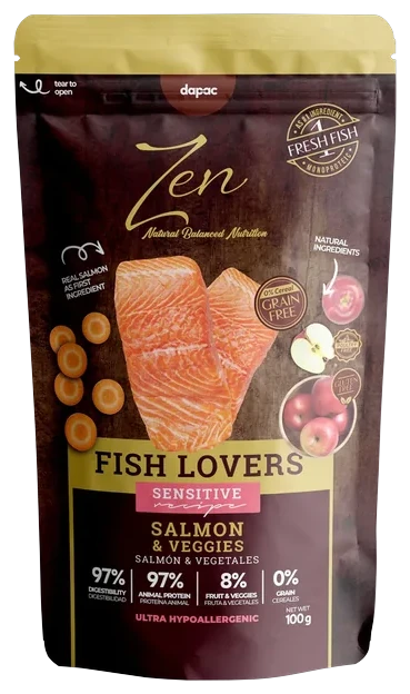 Pouch of Zen Meat Lovers Salmon and vegetables