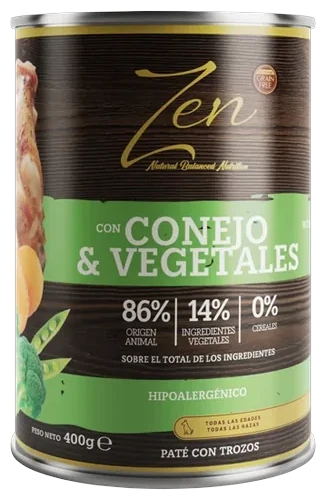 Coelho e vegetais