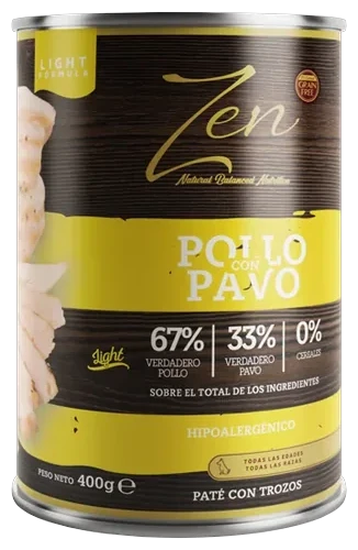 Lata de Zen Paté light de pollo y pavo