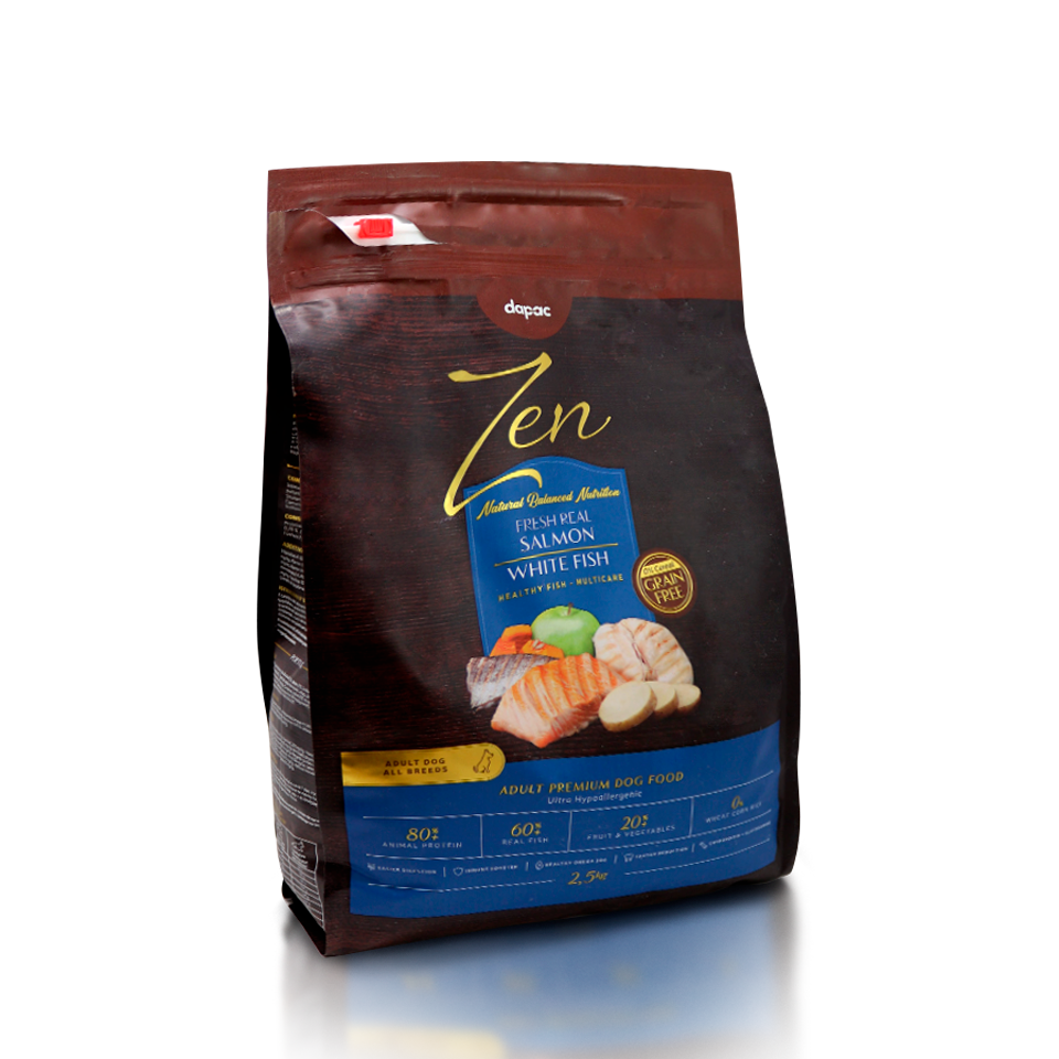 Zen Healthy Fish salmón y pescado blanco perro adulto I Zen Pet Nutrition
