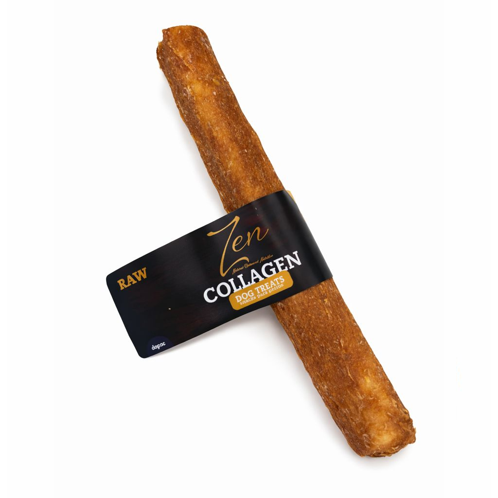 Snack dental de colágeno XXL para perros grandes 27cm alternativa al rawhide con etiqueta