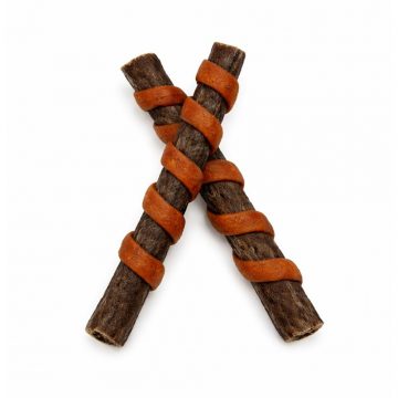 Palitos de colágeno para perros con pulmón de ternera, pollo y pato snack dental natural